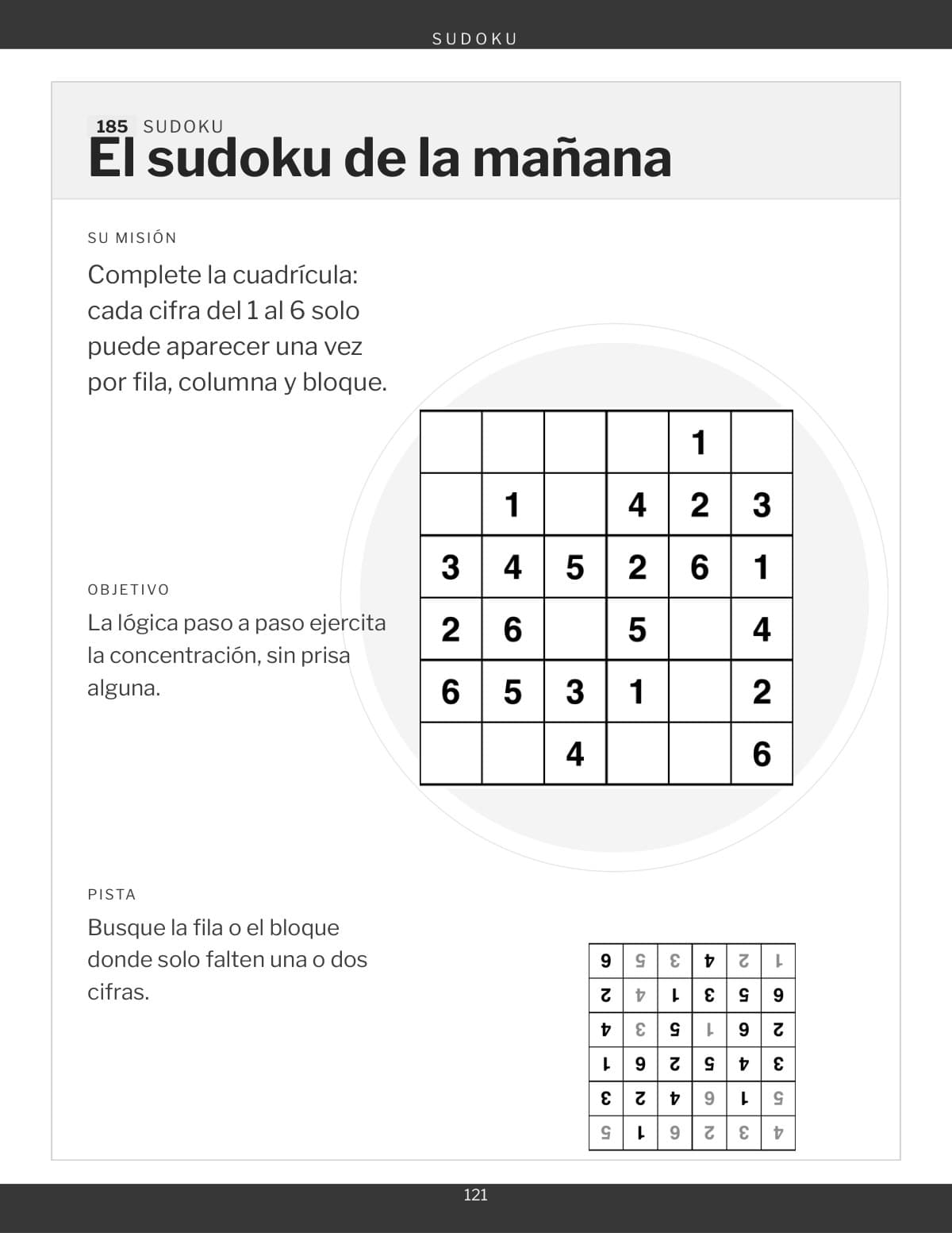 Un sudoku, para completar con lápiz