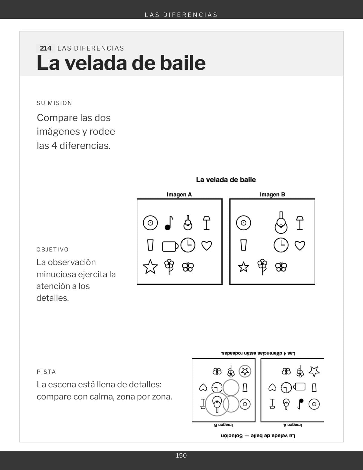 Un juego de las diferencias, dos imágenes para comparar